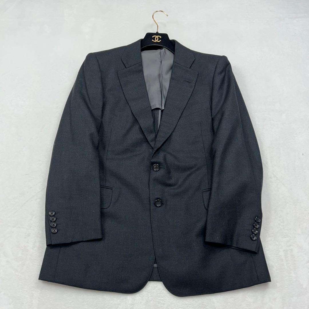 F362 美品 M AB5 バーバリー 3P シングル スーツ 上下 メンズ