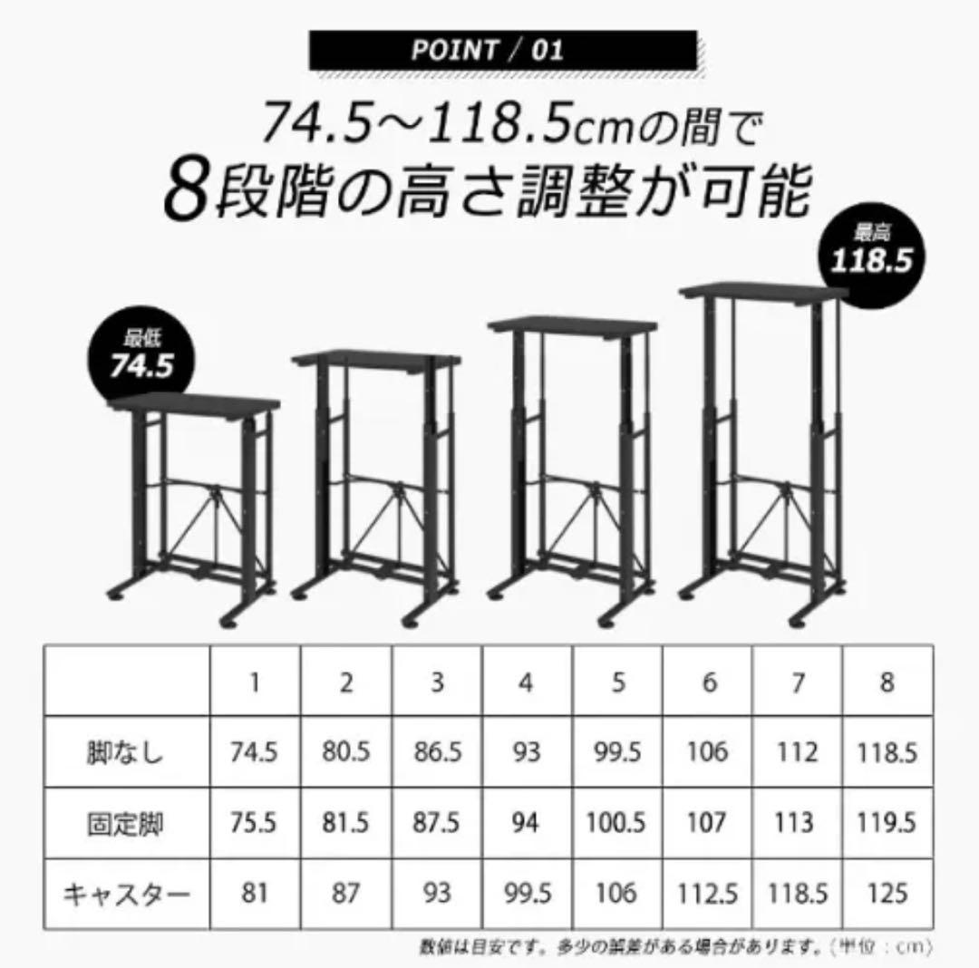 E-WIN 昇降デスク スタンディングデスク パソコンデスク SD58-WH
