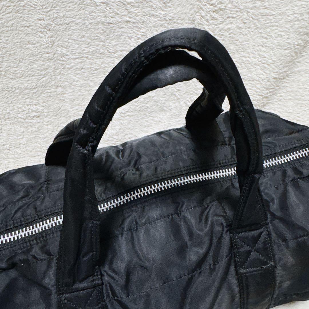 PORTER TANKER タンカー ミニボストン 黒 吉田カバン ドラム型