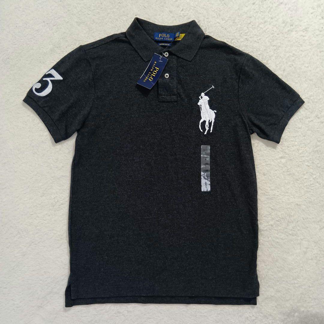 【未使用紙タグ付】POLO RALPH LAUREN ポロシャツ 濃グレー S