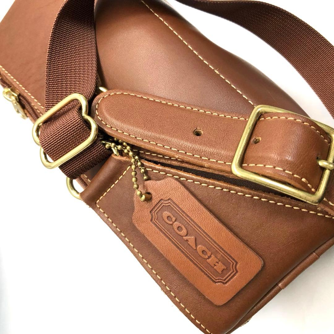 希少✨　COACH オールドコーチ　ボディバッグ　ウエストポーチ　ブラウン