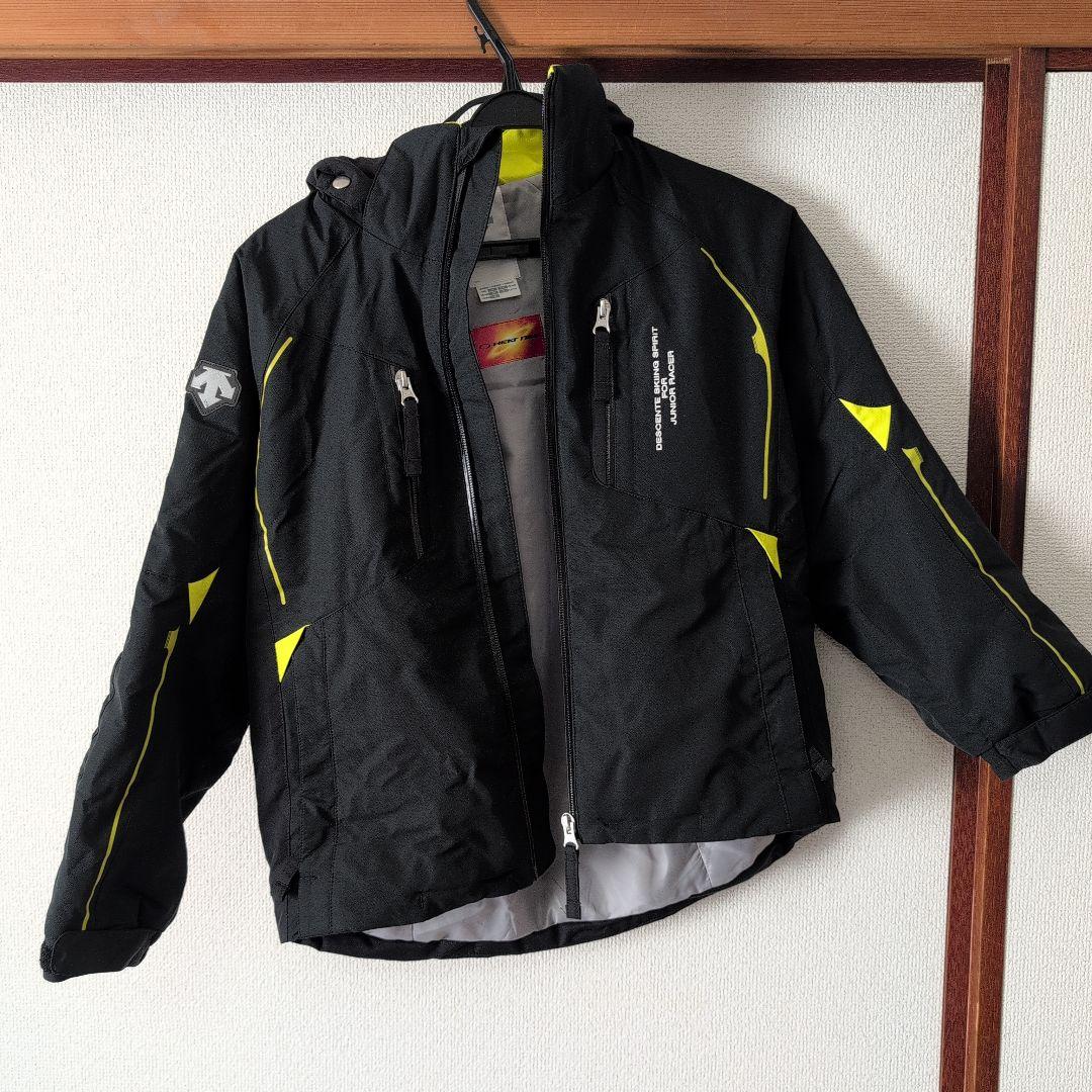 DESCENTE デサント スキーウェア 140cm 上下セット 男の子 黒×黄