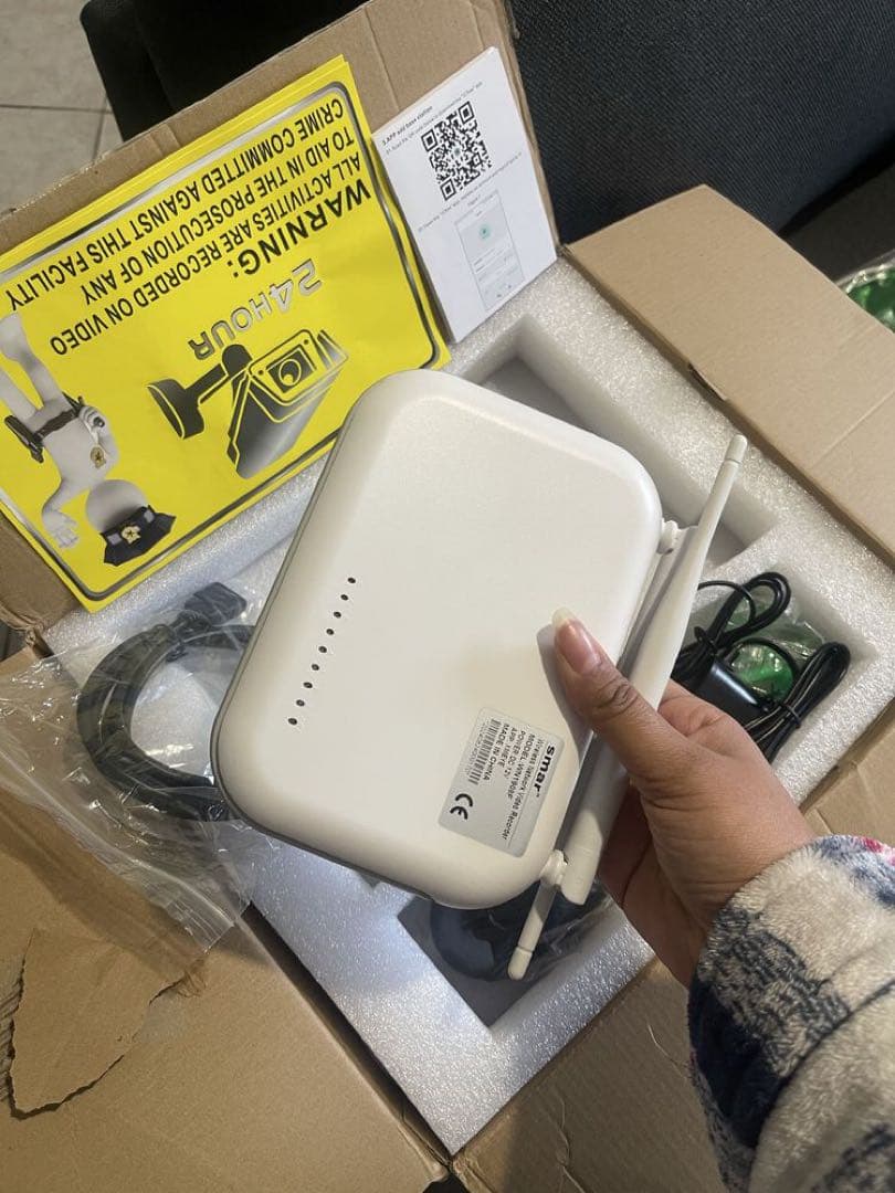 元金額36000の6カメラ WiFi防犯カメラシステム