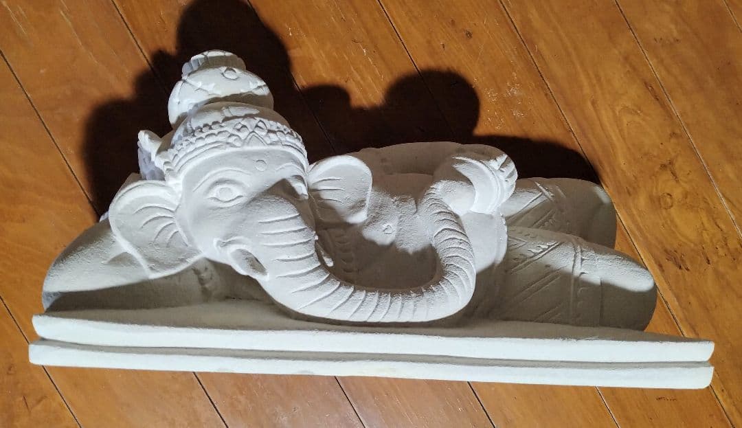バリゾウの石像 パラスストーン手作り彫刻 高さ22cm重量12.5kg 置物