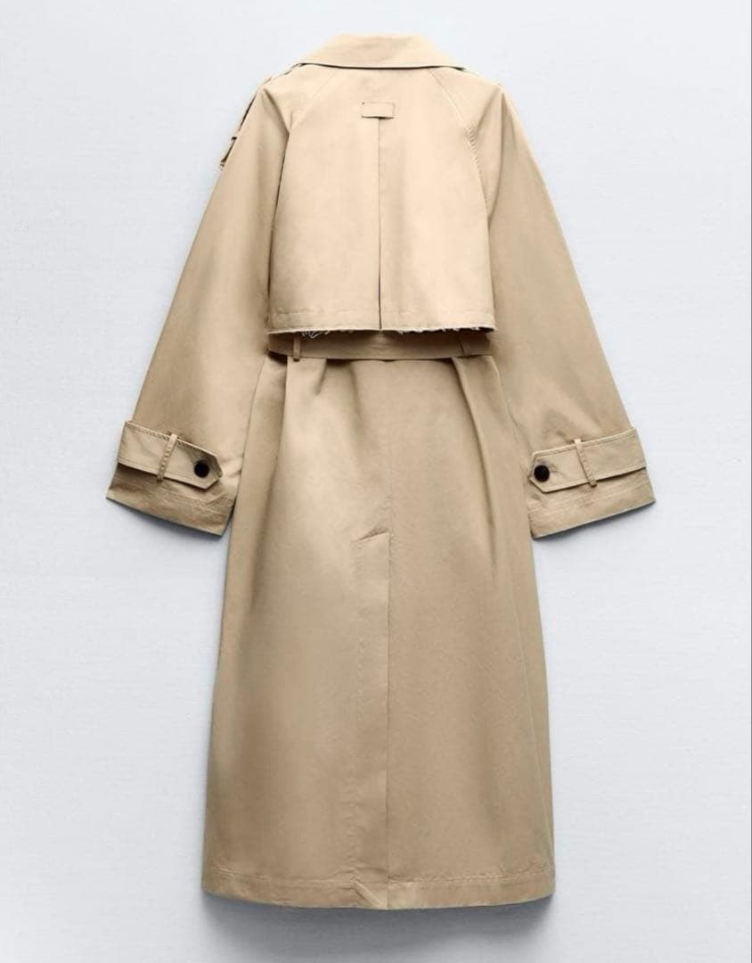 【新品・未使用】ZARA エキストラロング トレンチコート　xs