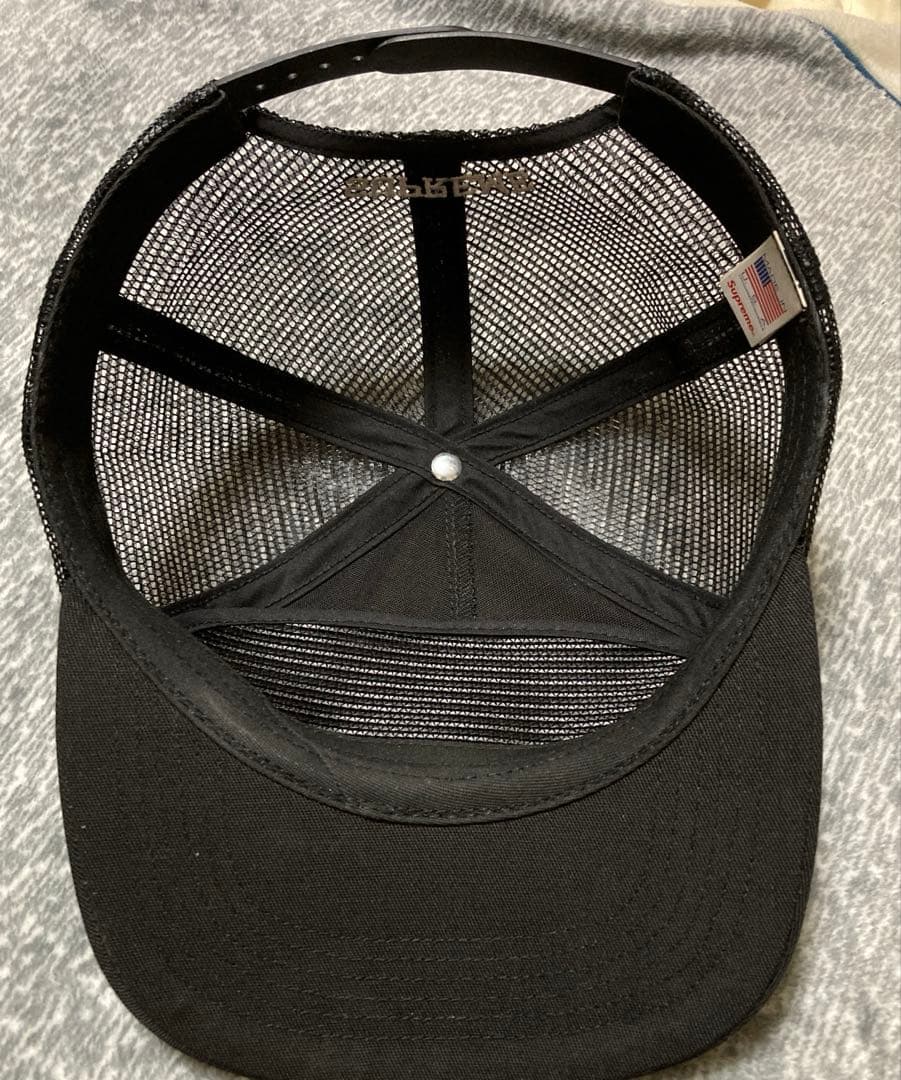 Supreme Cancho Mesh Black 5-Panel キャップ
