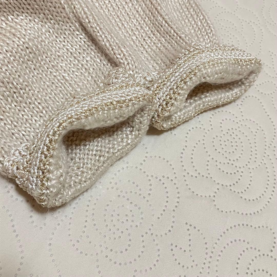 セール❣️美品✨レリアン Lelian シルク　カーディガン 13+ モヘアXL