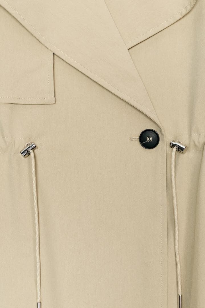 新品✨ ZARA 調節可能なウエスト ショートトレンチコート M