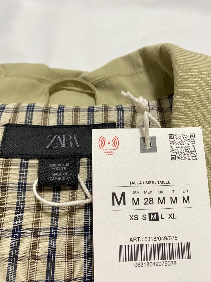 新品✨ ZARA 調節可能なウエスト ショートトレンチコート M