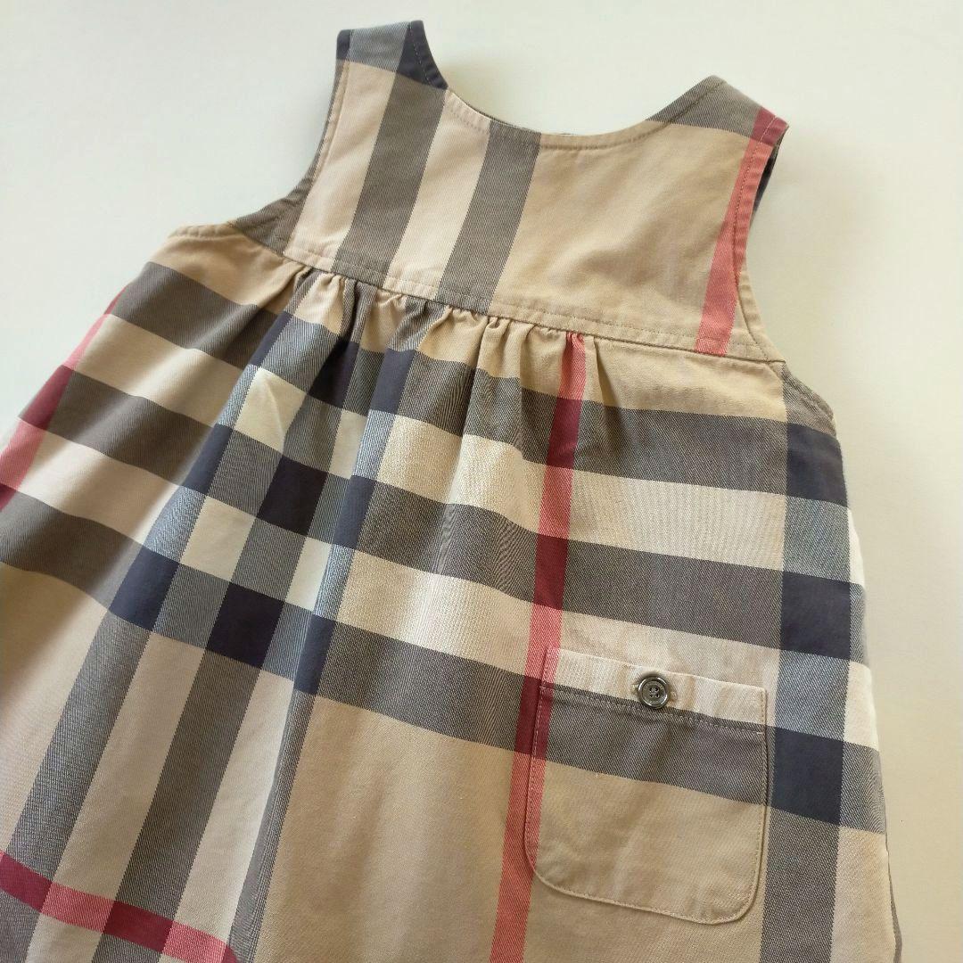 美品★18M 85cm BURBERRYバーバリー チェック ジャンパースカート