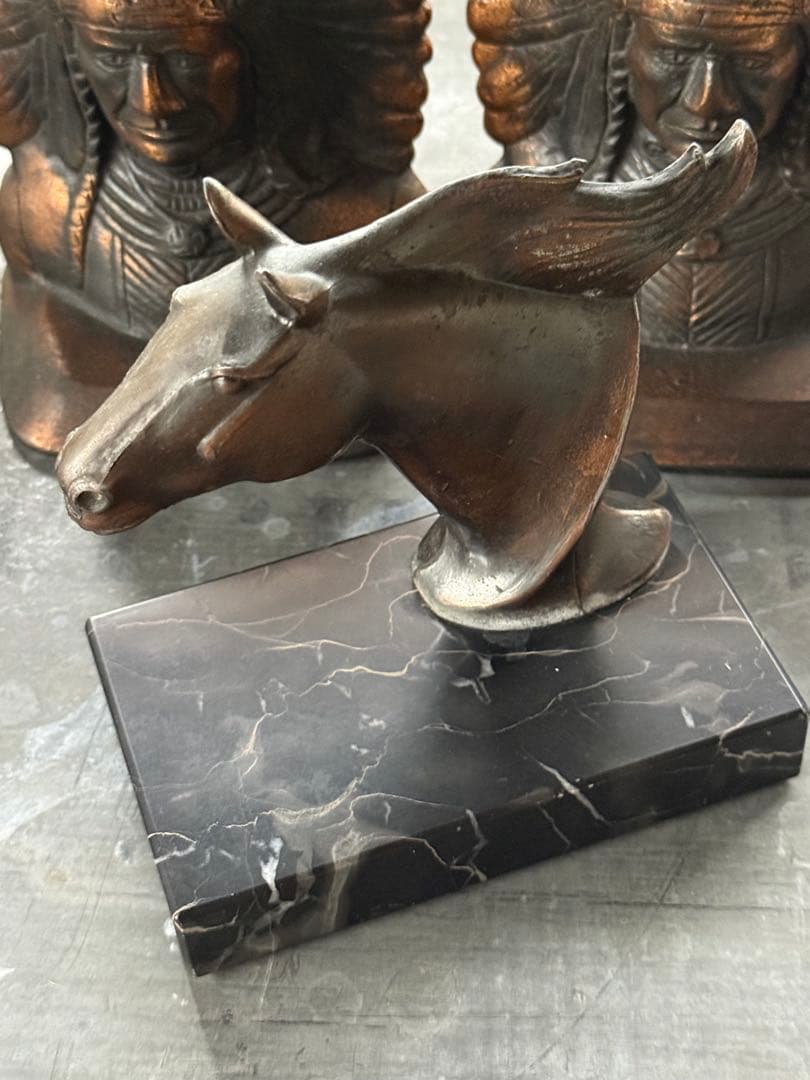アンティーク雑貨 FRANKART BOOK END MARBLE