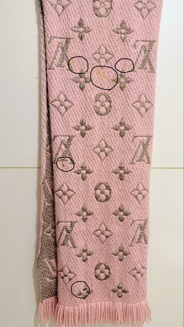 LOUIS VUITTON エシャルプマフラー ロゴマニア シャイン