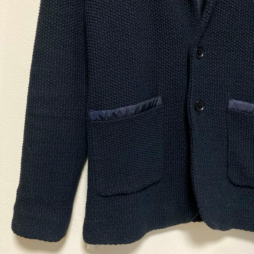 美品 JOSEPH HOMME ミックスコットン テーラードジャケット ネイビー
