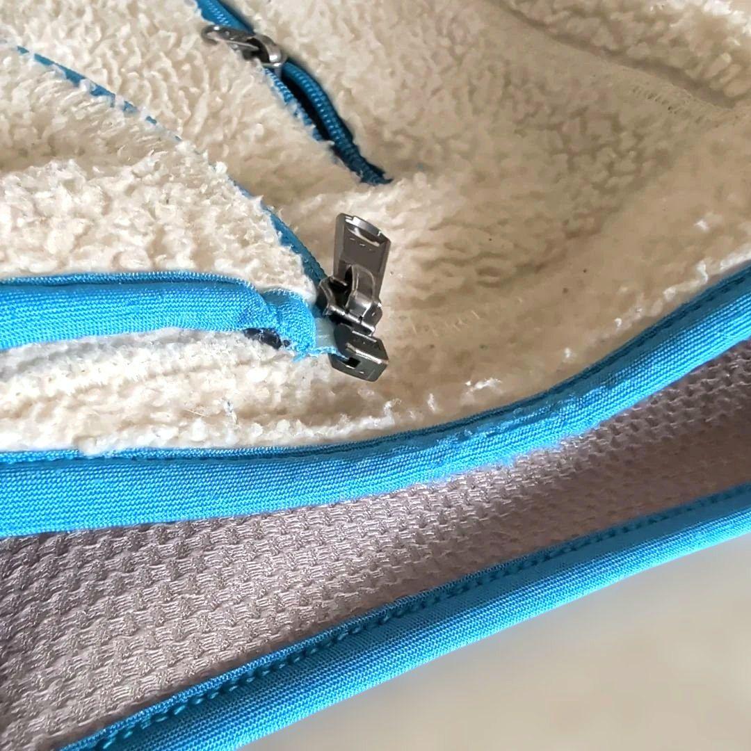 patagonia レトロX フリースベスト Sサイズ ベージュ/青