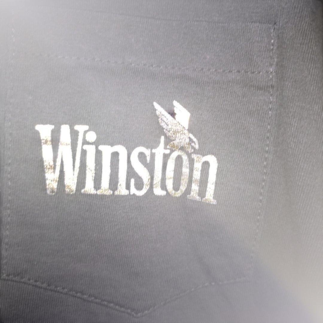 ９０s タバコ銘柄　Ｗｉｎｓｔｏｎ シングルステッチ　Ｔシャツ