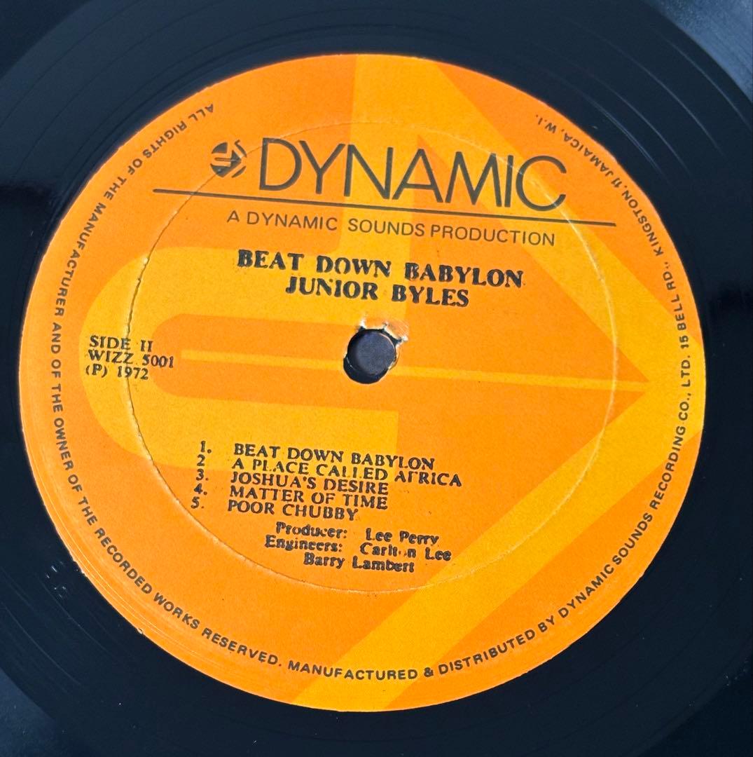 洋楽 JUNIOR BYLES BEAT DOWN BABYLON Lee perry