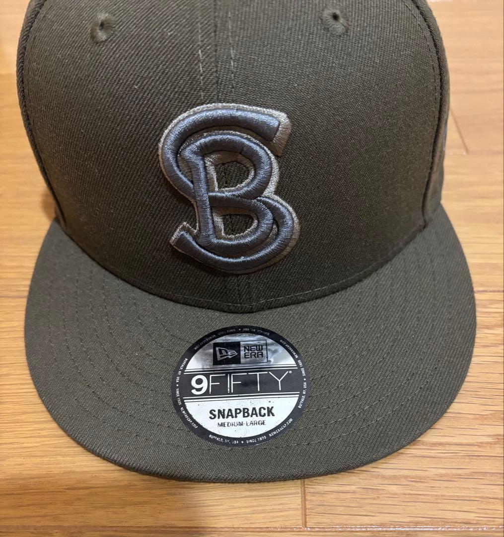 New Era × Schott コラボ 9FIFTY スナップバック Bロゴ