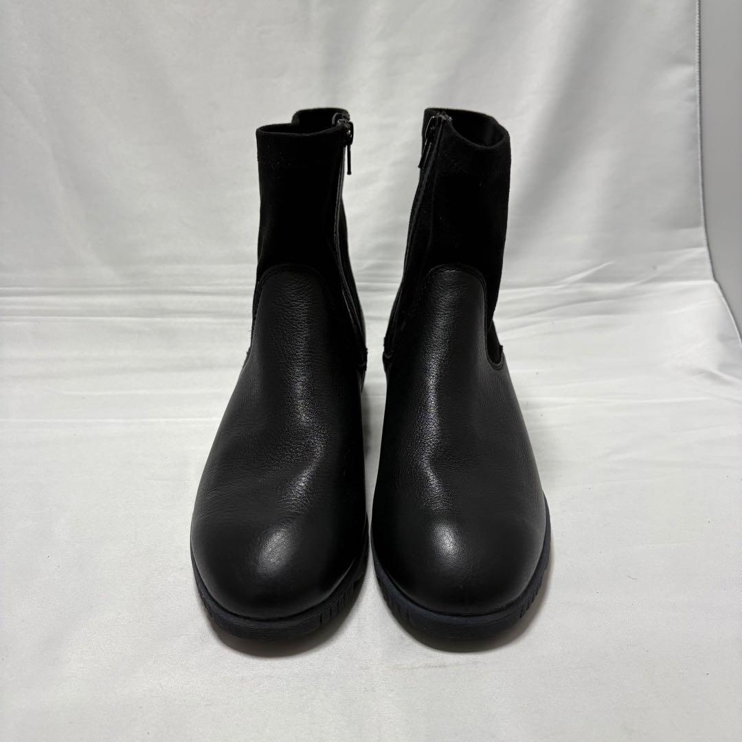 極美品 Giano Valentino レディース　ブーツ 25.5 黒　本革