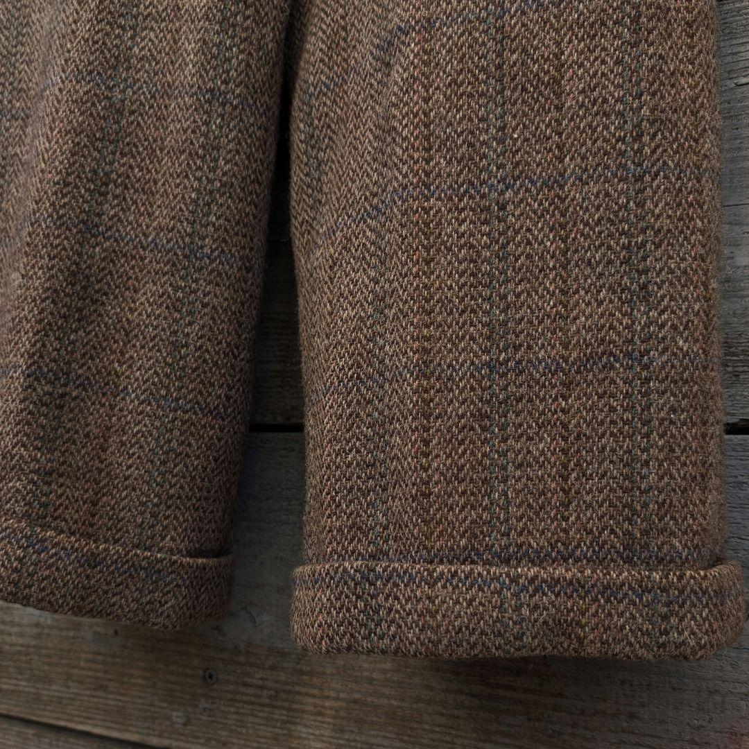 80s　ラルフローレン　カジュアルスーツ　ダブル　セットアップ　Tweed　L