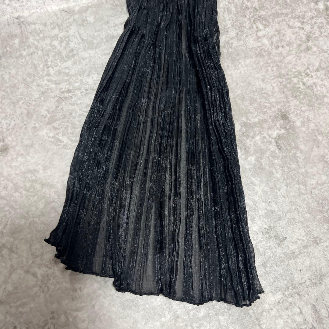 【タグなし】PLEATS PLEASE プリーツプリーズ ストール 黒ブラック