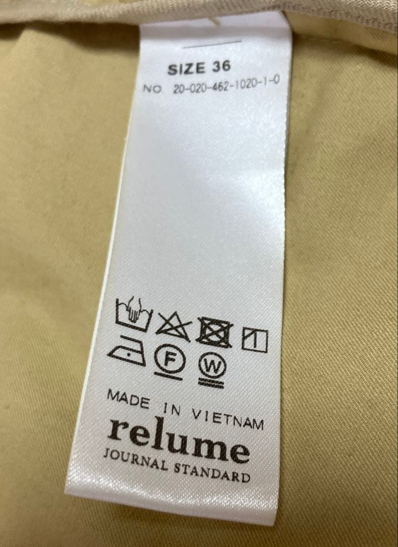 ★美品★ ジャーナルスタンダードレリューム　トレンチコート relume 36