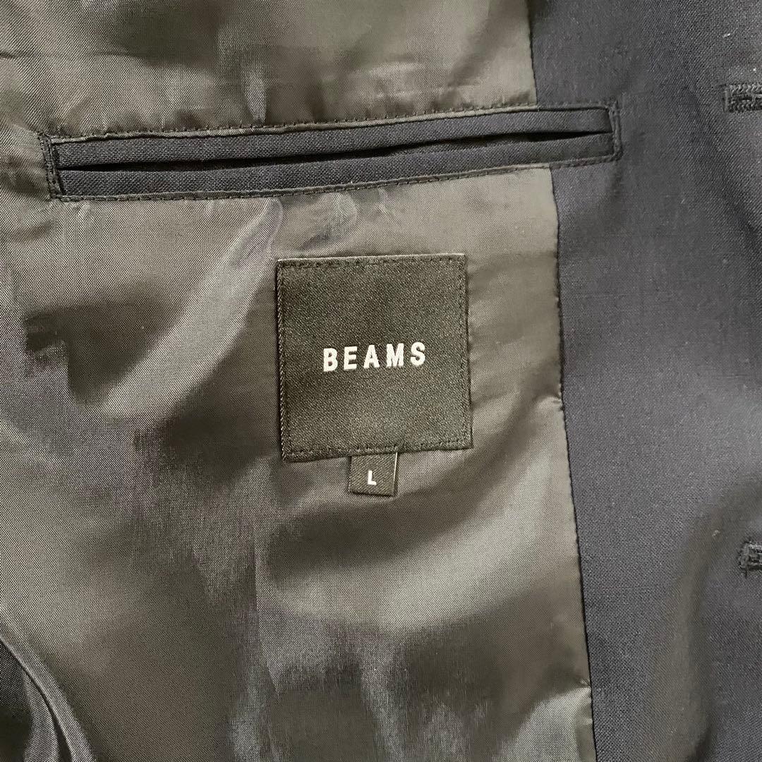 BEAMS 3ステップ ポケットブレザー ジャケット 紺ブレ 金ボタン
