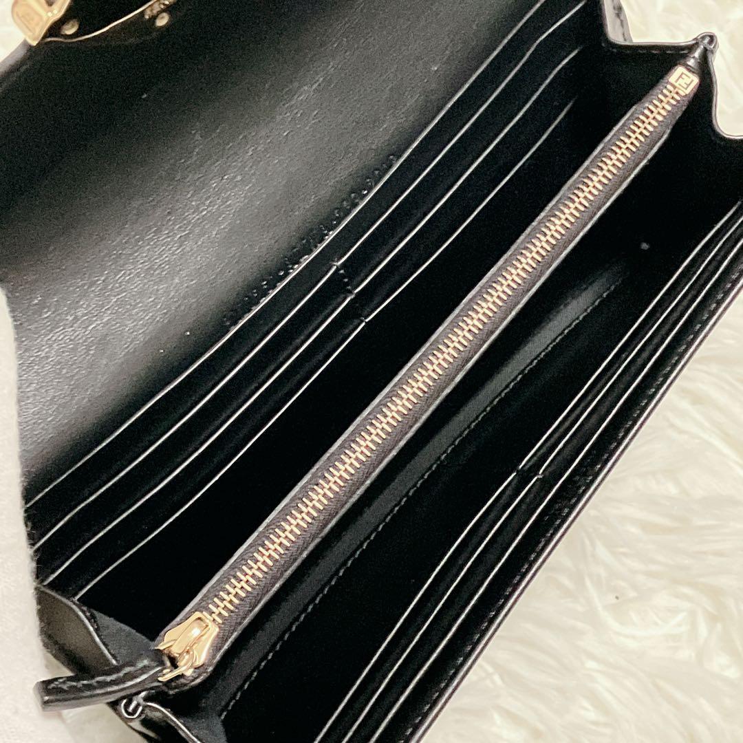 【美品】フェンディ 長財布 ダイアモンド コンチネンタル FFディテール
