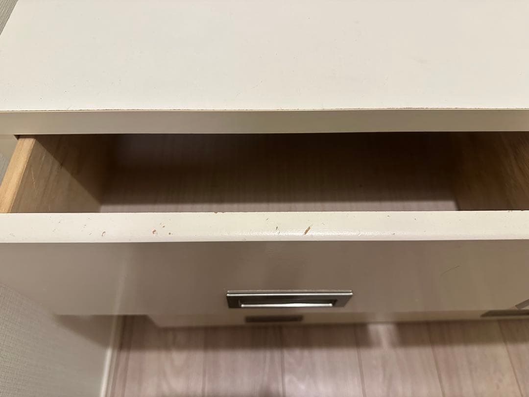 【送料込み】木製チェスト ホワイト 3段