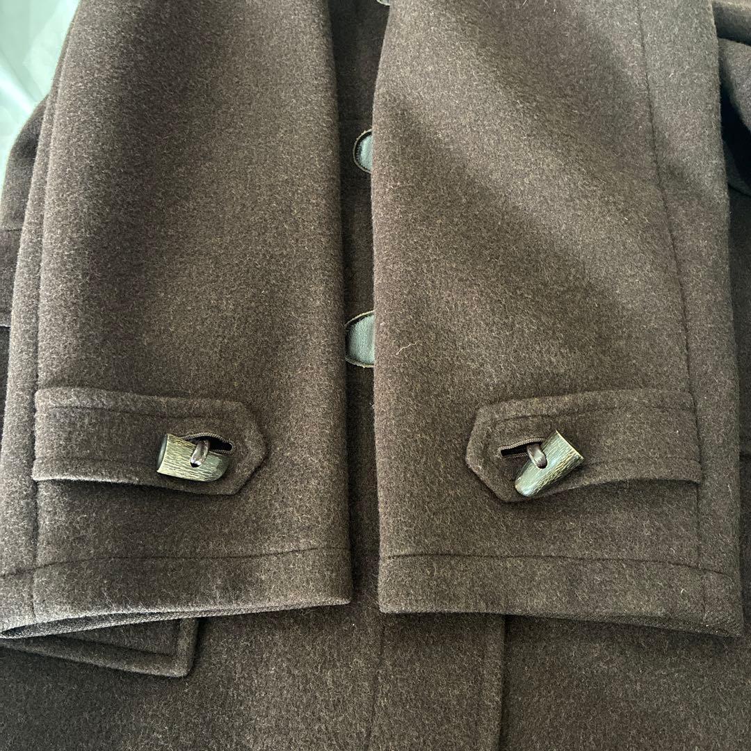 【美品】BURBERRY ダッフルコート ダークブラウン　M カシミヤ混