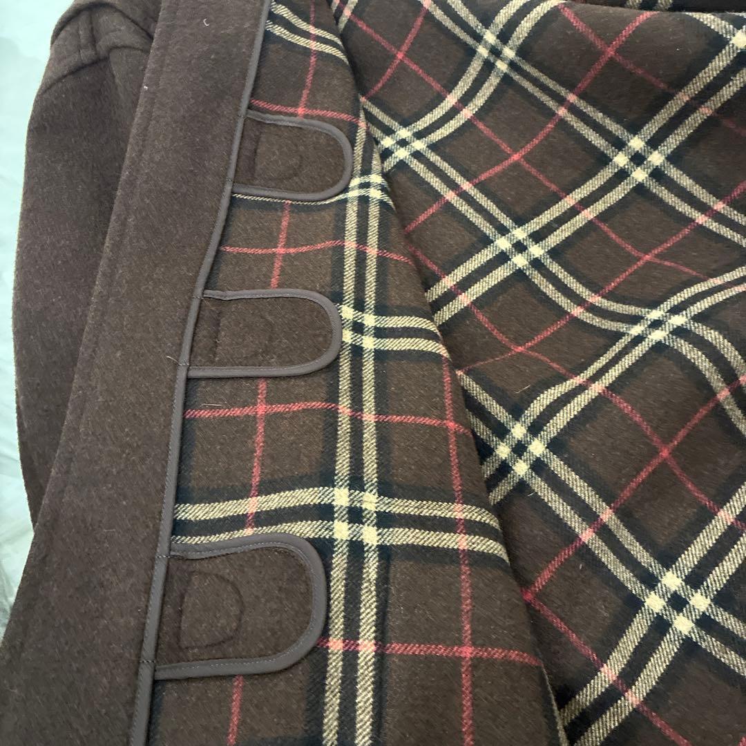【美品】BURBERRY ダッフルコート ダークブラウン　M カシミヤ混