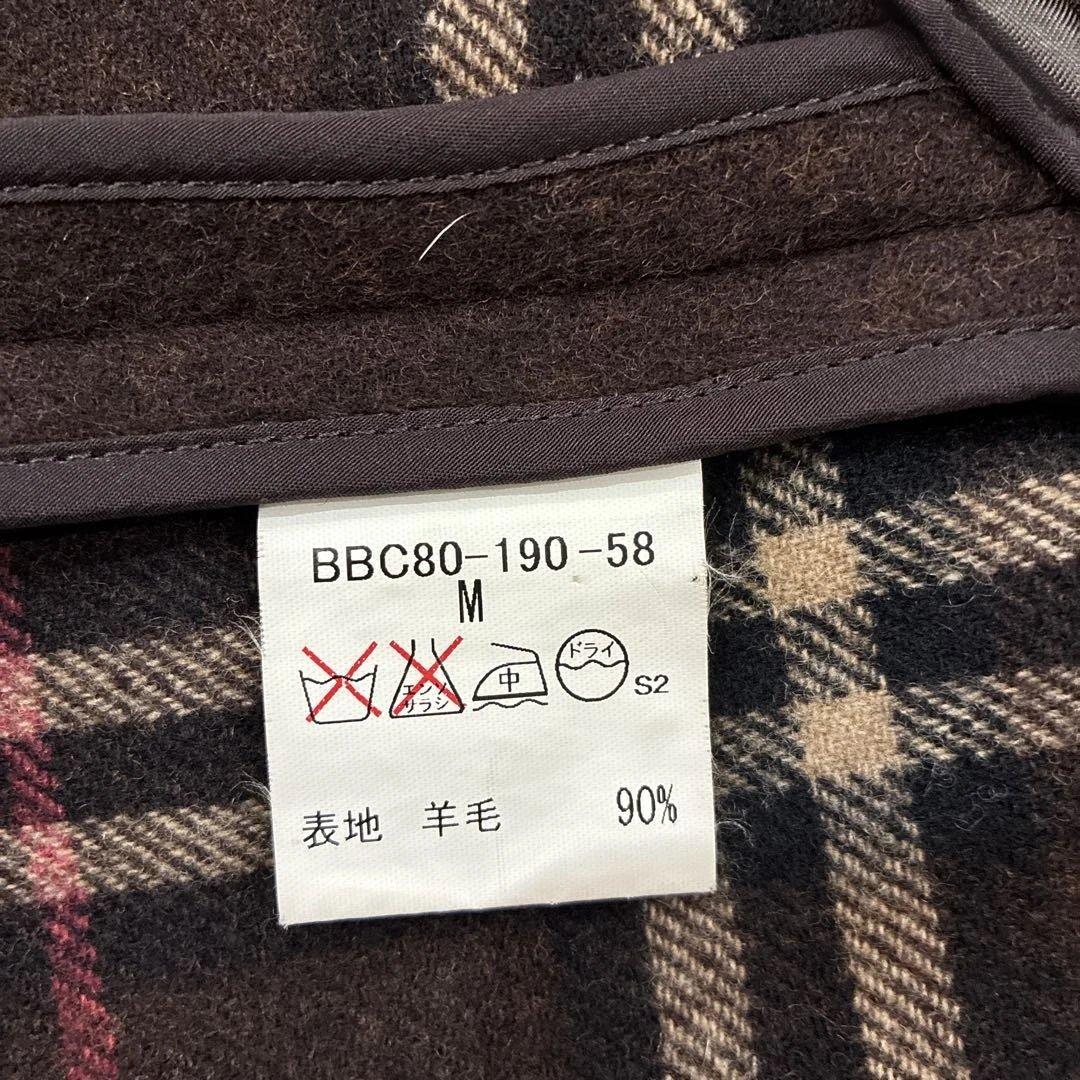 【美品】BURBERRY ダッフルコート ダークブラウン　M カシミヤ混