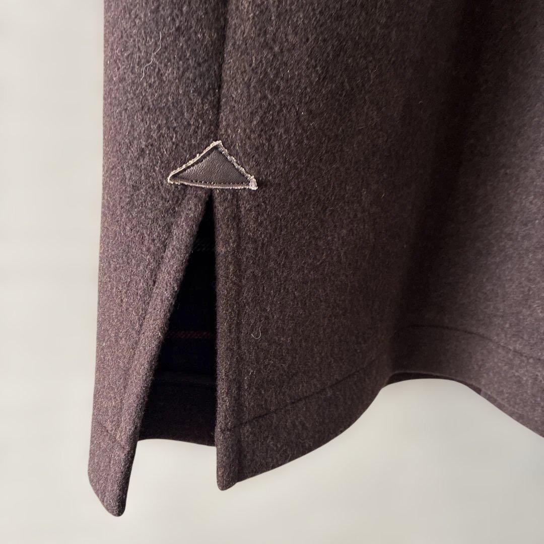 【美品】BURBERRY ダッフルコート ダークブラウン　M カシミヤ混