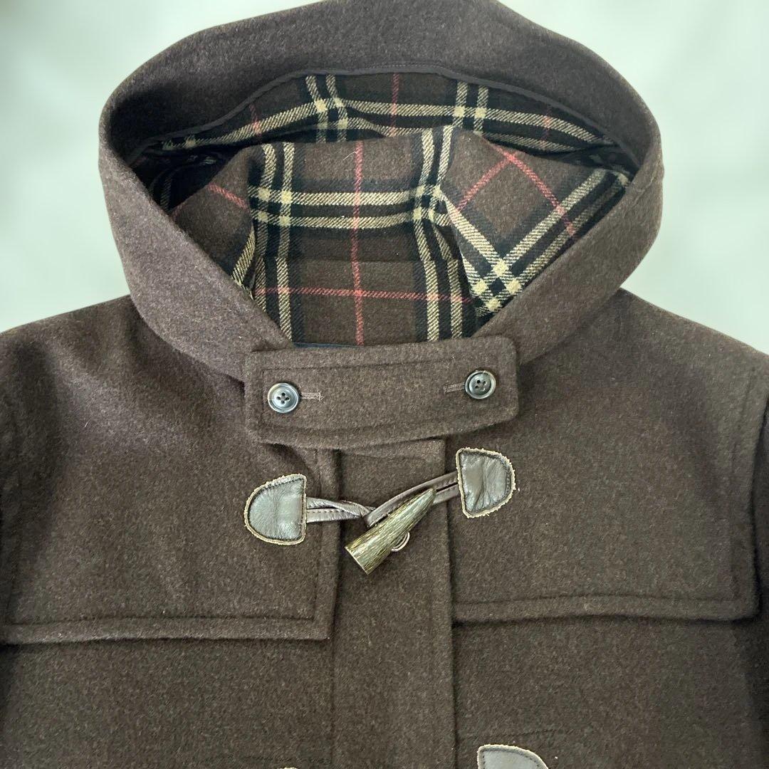 【美品】BURBERRY ダッフルコート ダークブラウン　M カシミヤ混