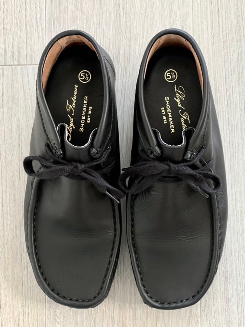 Lloyd Footwear アイリッシュモカシン UK5.5 黒 ワラビー
