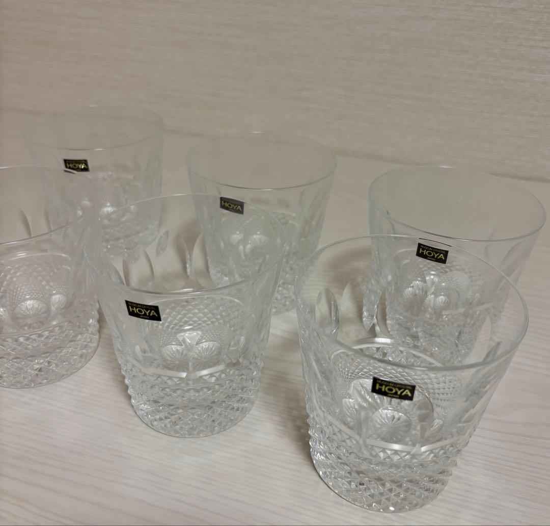 HOYA クリスタルグラス 6個セット