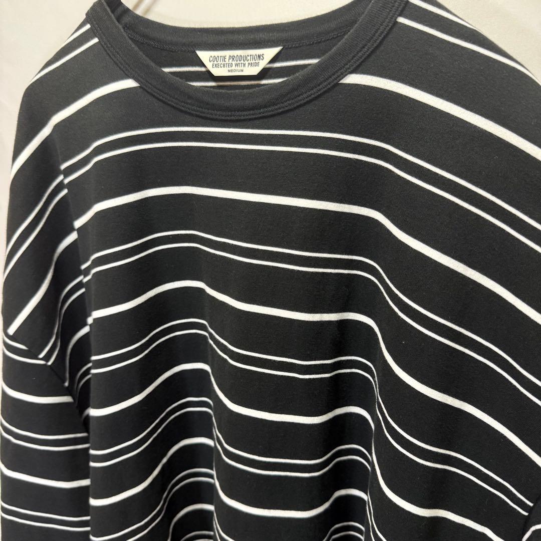 トップス COOTIE / Supima Border Oversized SS Tee
