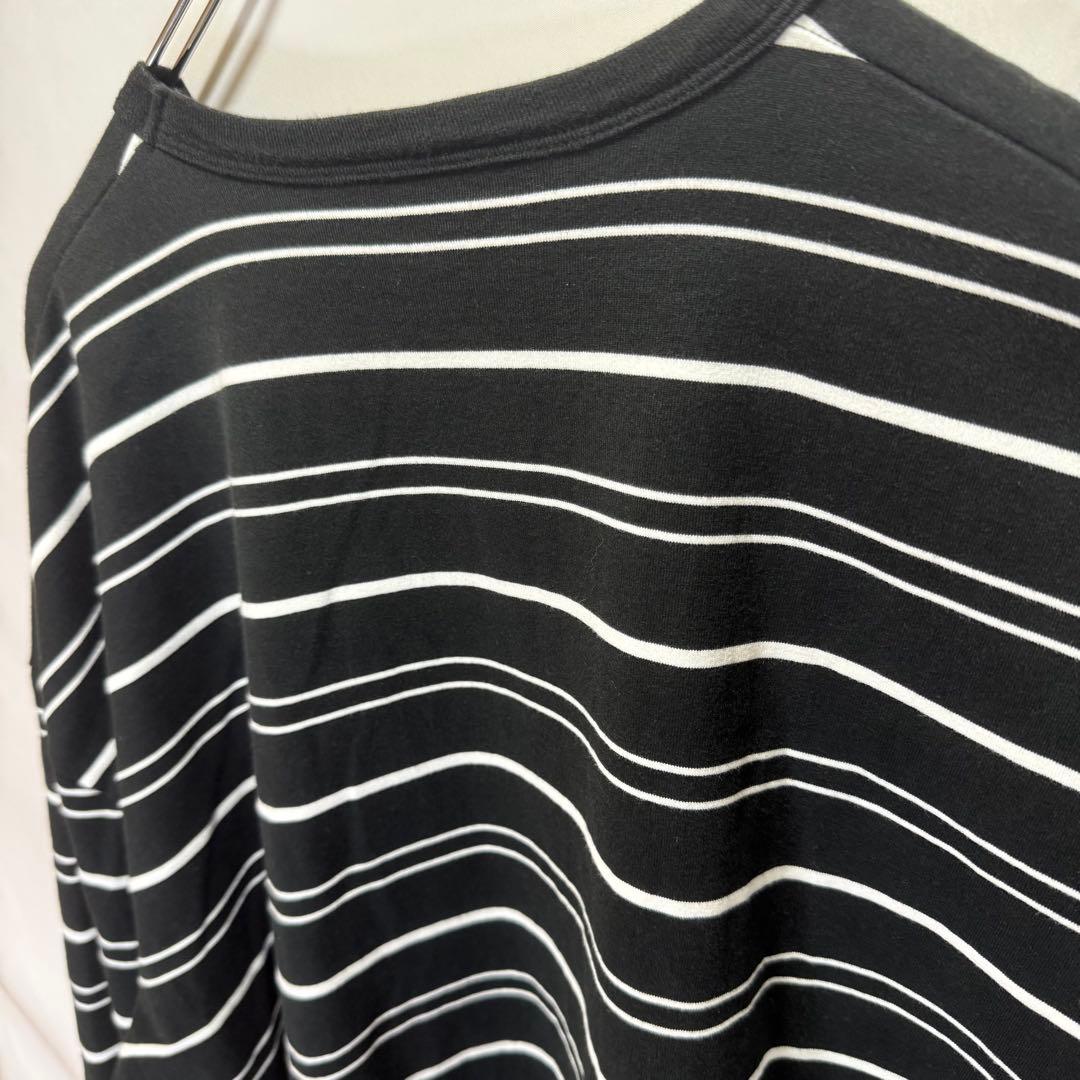 トップス COOTIE / Supima Border Oversized SS Tee