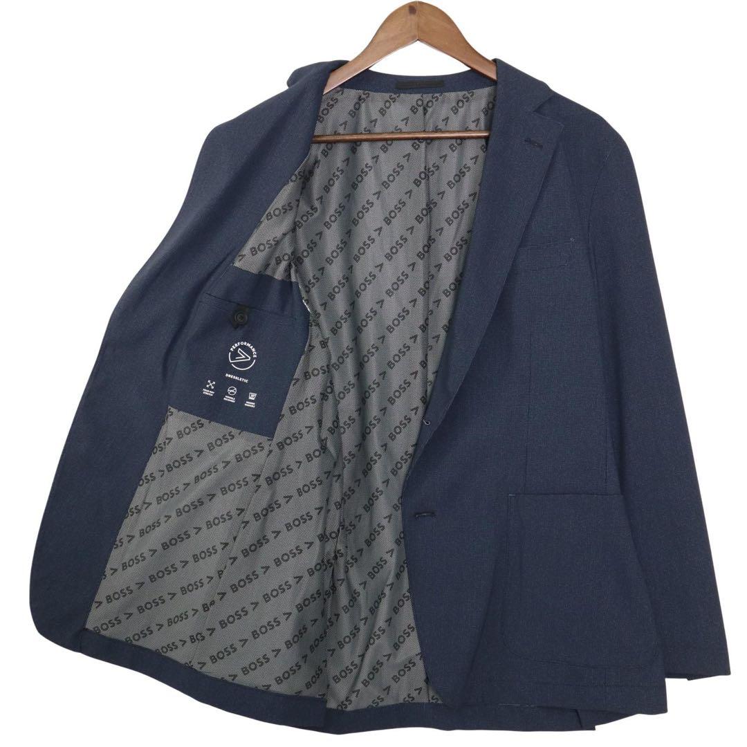BOSS ネイビーブレザー　【新品・L】 ストレッチファブリック