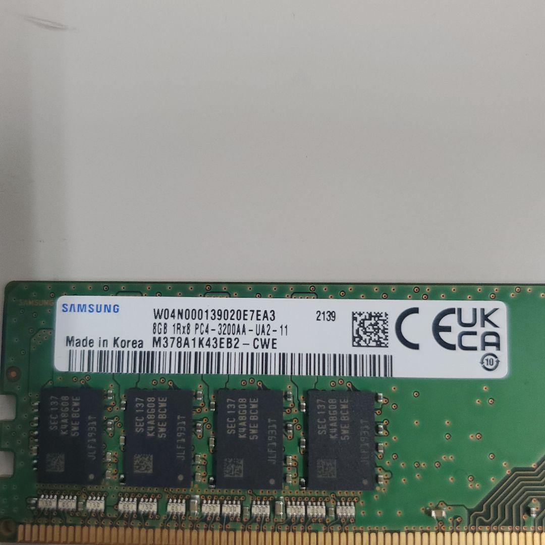Samsung 16GB DDR4 メモリ デスクトップ用 PC4-3200