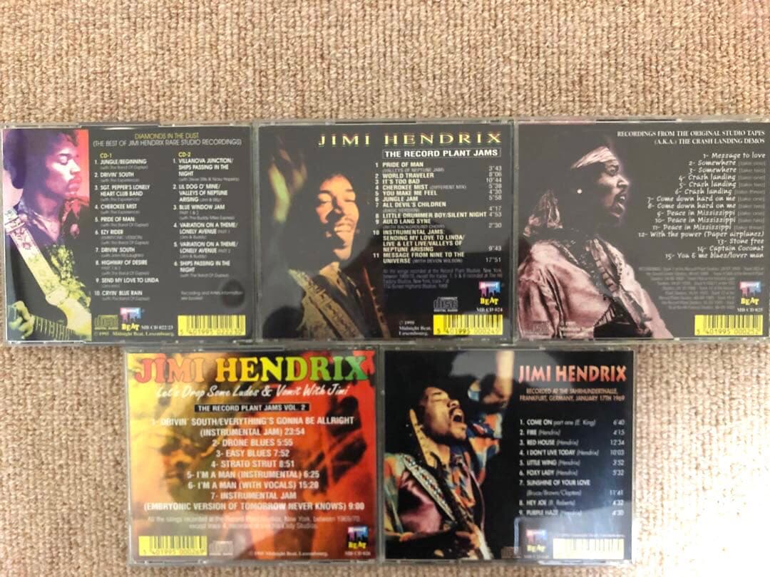 JIMI HENDRIX Midnight Beat レーベル 5タイトル