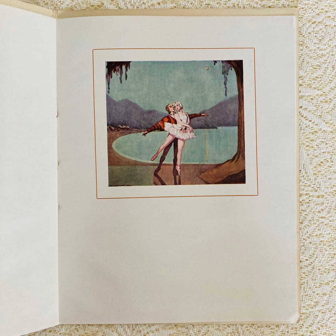 洋書　古書　希少　バレエの名場面を描いた優雅な画集　1945年　美しい水彩画♡