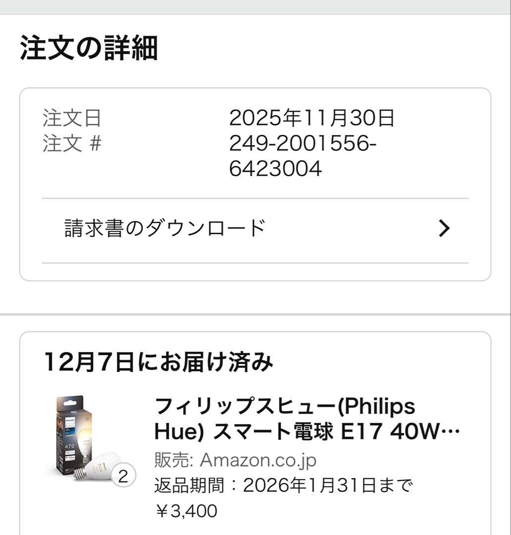 Philips Hue スマート電球 E17 40W ホワイトグラデーション 4