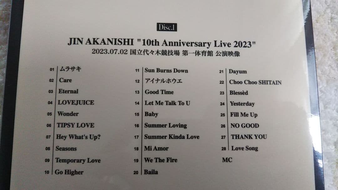 赤西仁 10周年記念ライブ Live2023 特別仕様限定盤 送料込み 匿名配送