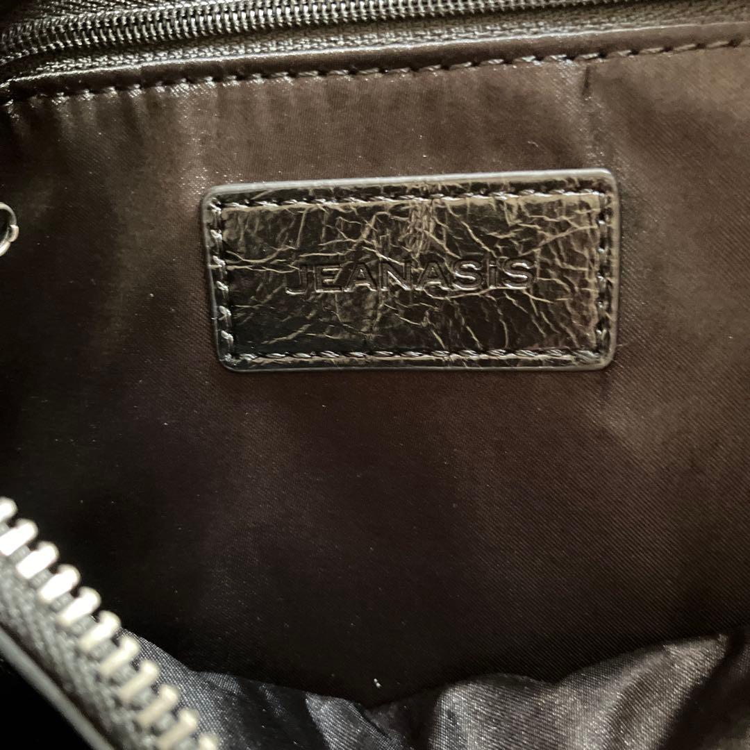 新品未使用　JEANASIS ブラック ショルダーバッグ