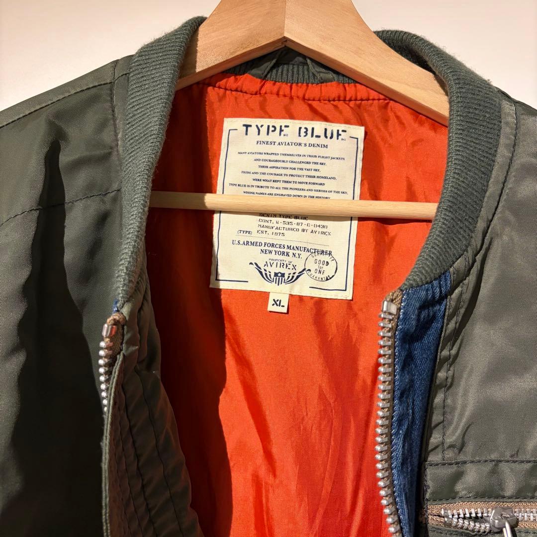 AVIREX Type Blue MA-1ジャケット　XL
