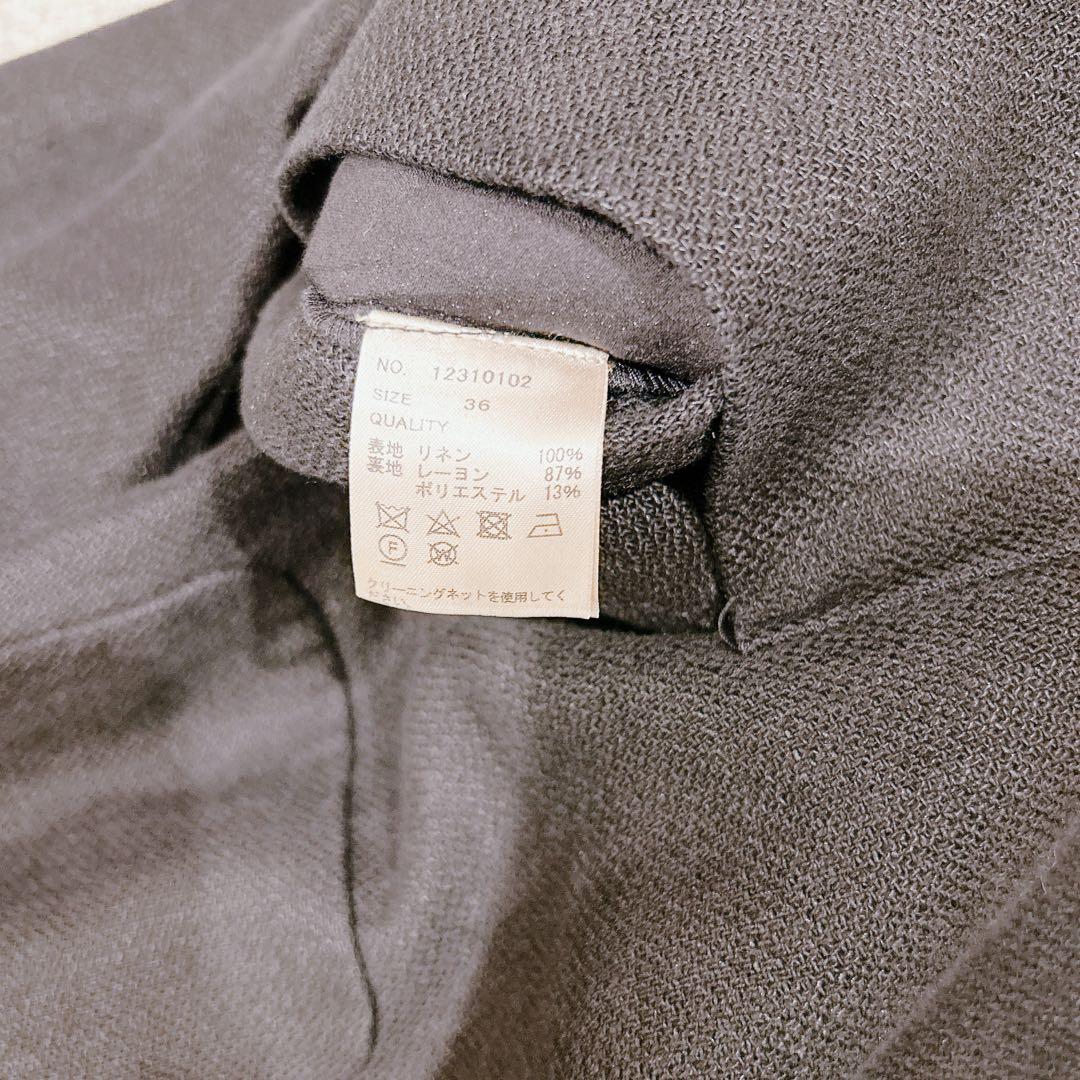 todayful Boyfriend Linen Jacket ブラック　36