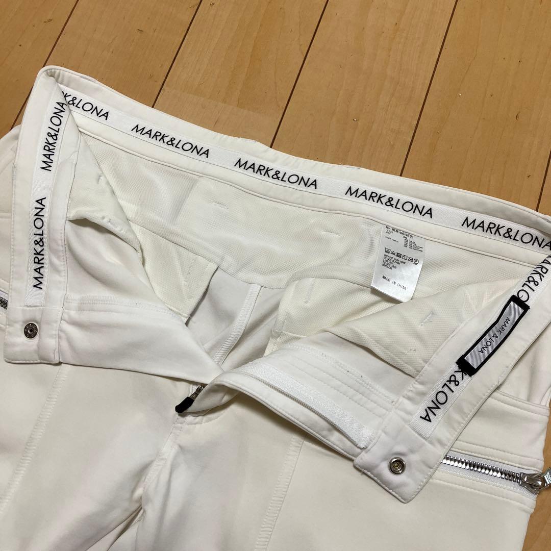 MARK&LONA マークアンドロナ　ストレッチパンツ　ホワイト　サイズ46