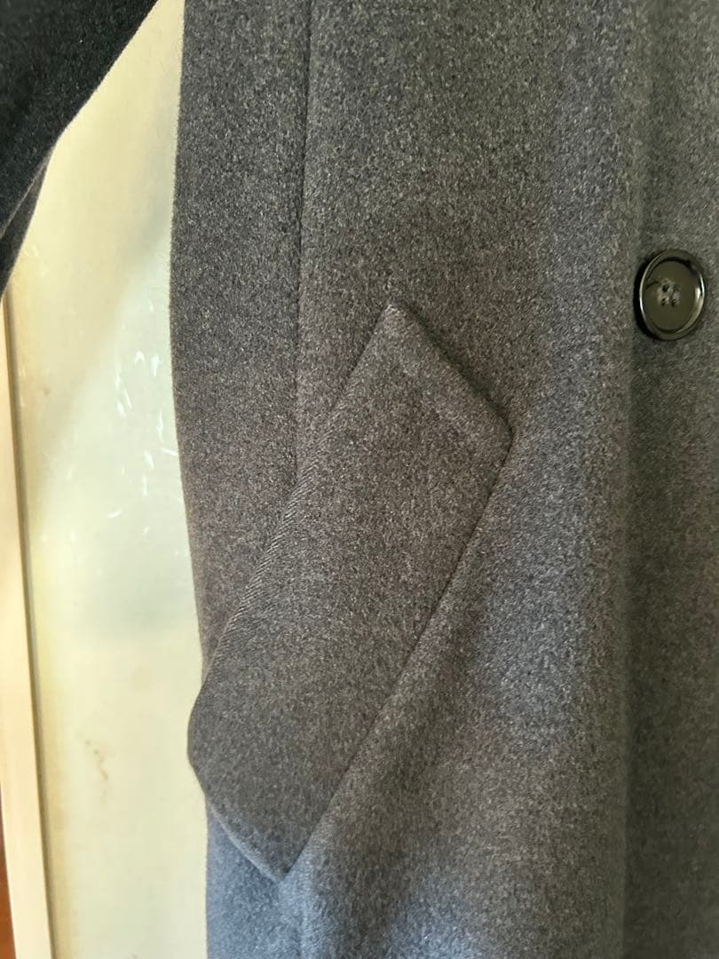 Max Mara ダークグレー ロングコート　訳あり品