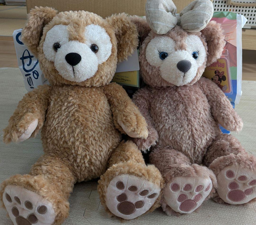 ダッフィー & シェリーメイ ぬいぐるみ 全長高さ約41cm