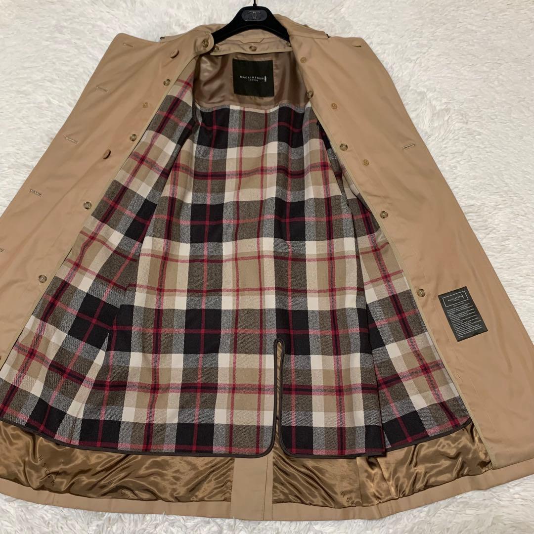 美品 マッキントッシュロンドン トレンチコート ライナー ベルト ハニーベージュ